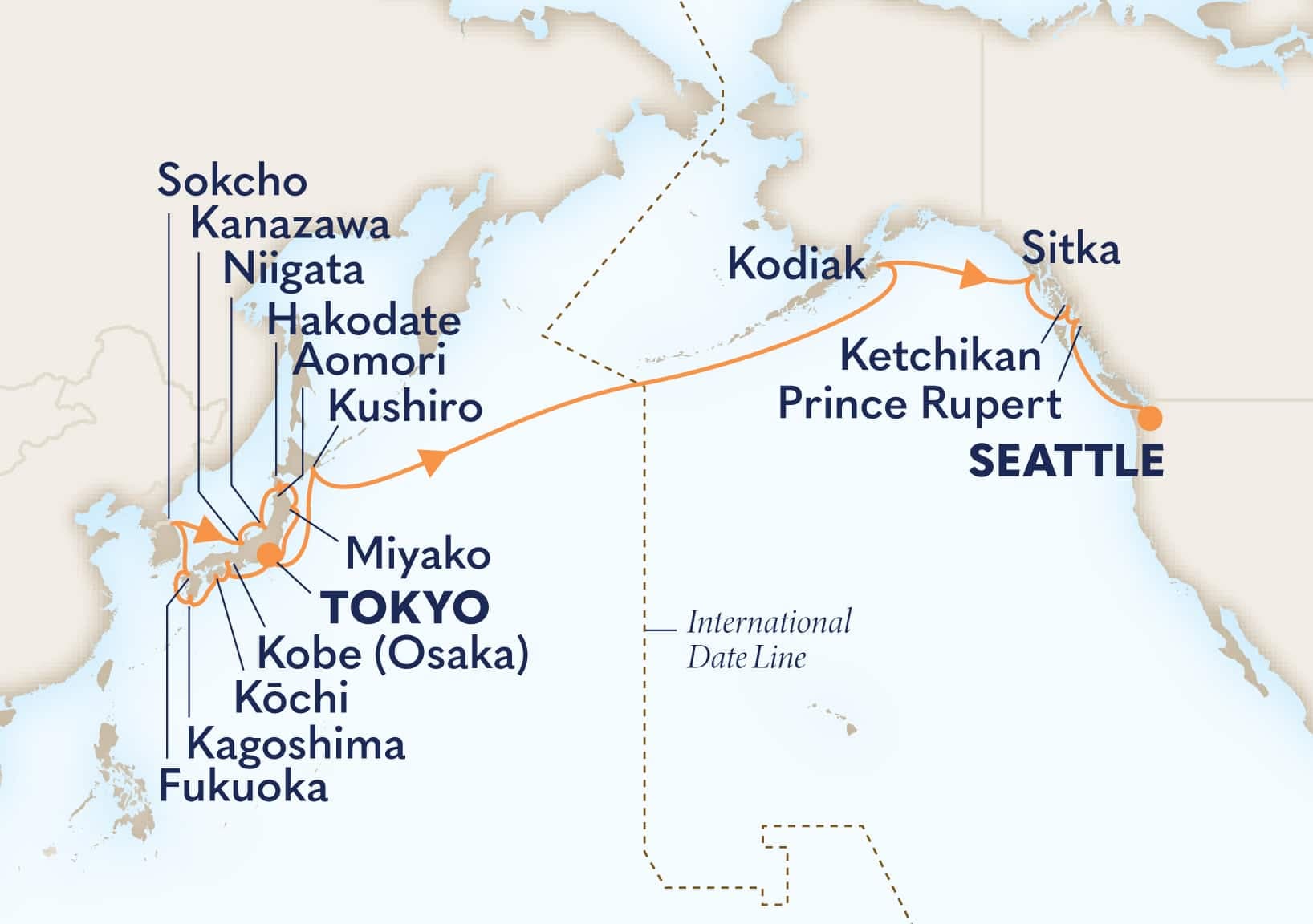 29 nights Asian cruise on Noordam
from ๐ฏ๐ต Tokyo to ๐บ๐ธ Seattle