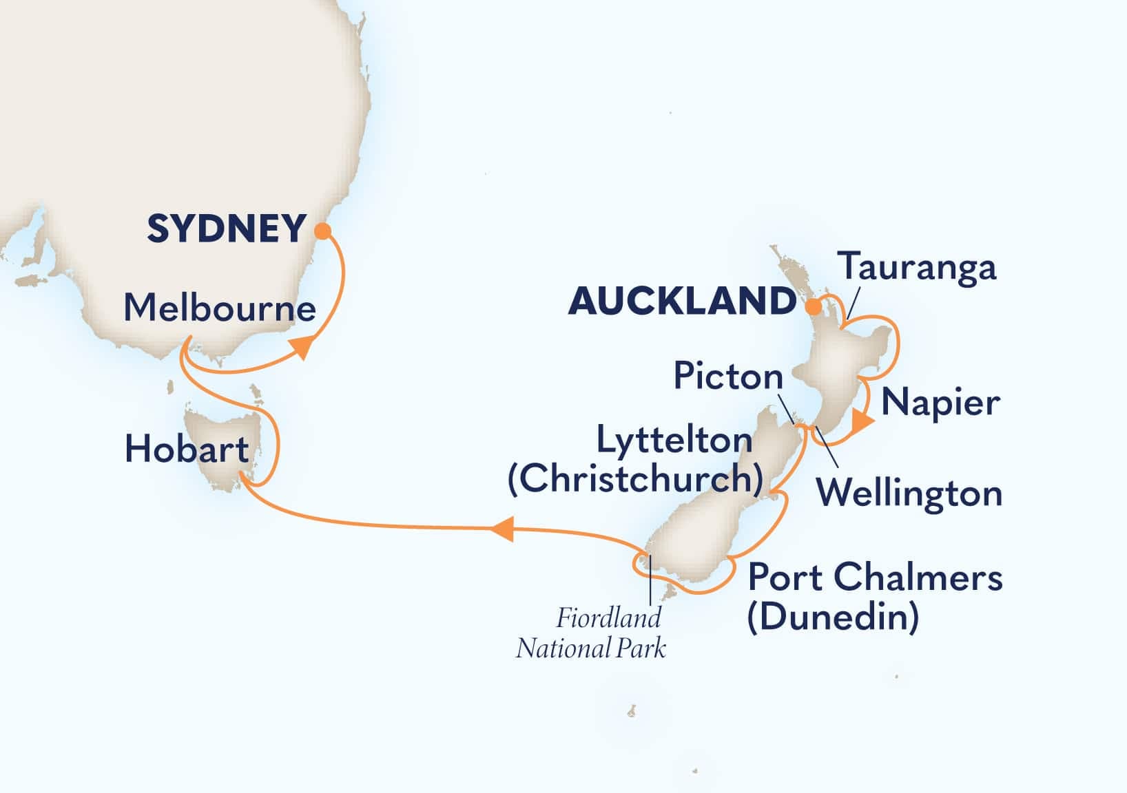 14 nights Oceanian cruise on Westerdam
from ๐ณ๐ฟ Auckland to ๐ฆ๐บ Sydney