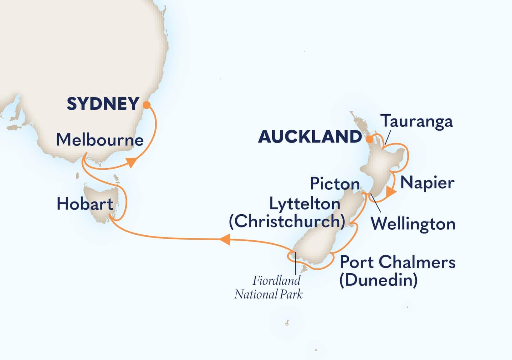14 nights Oceanian cruise on Westerdam
from 🇳🇿 Auckland to 🇦🇺 Sydney