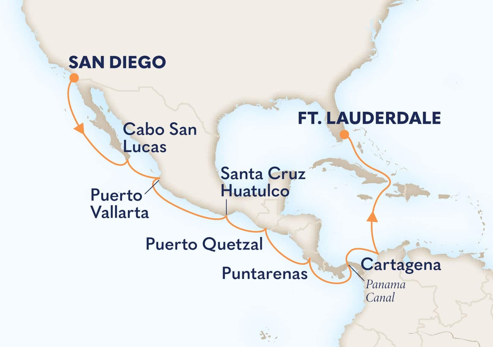 15 nights Panama canal cruise on Zaandam
from ๐บ๐ธ San Diego to ๐บ๐ธ Fort Lauderdale