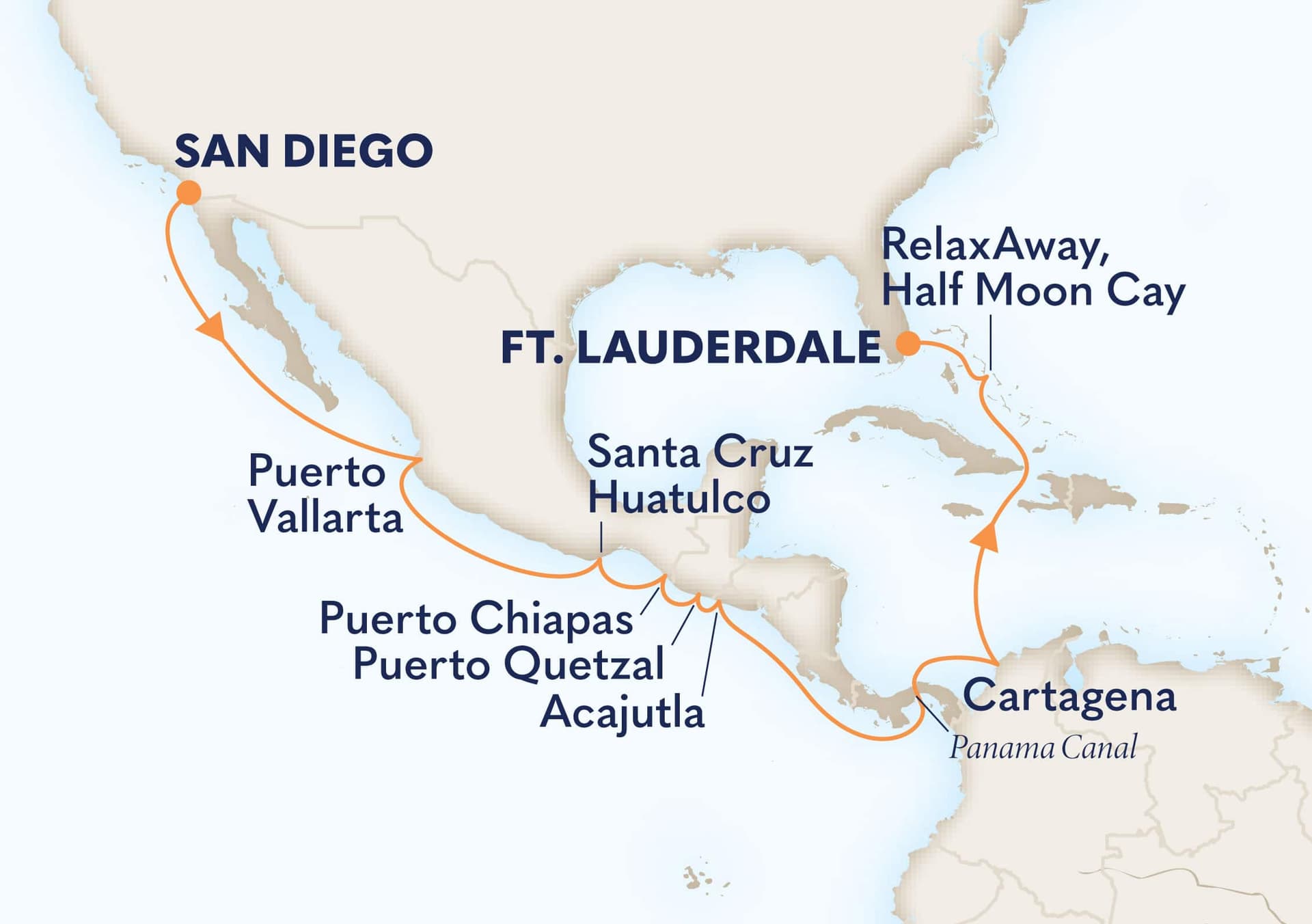 16 nights Panama canal cruise on Nieuw Amsterdam
from ๐บ๐ธ San Diego to ๐บ๐ธ Fort Lauderdale