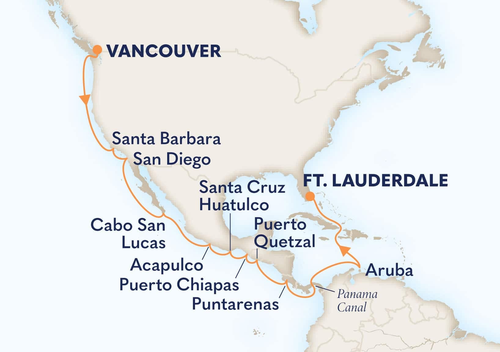 20 nights Panama canal cruise on Eurodam
from ๐จ๐ฆ Vancouver to ๐บ๐ธ Fort Lauderdale