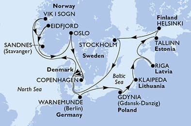 17 nights cruise on MSC Magnifica
from 🇩🇰 Copenhagen