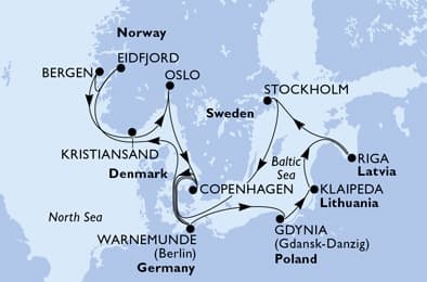 14 nights North European cruise on MSC Magnifica
from 🇩🇰 Copenhagen