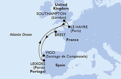 7 nights North European cruise on MSC Meraviglia
from 🇬🇧 Southampton