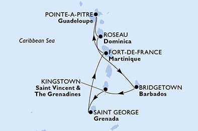 7 nights Caribbean cruise on MSC World Asia
from 🇬🇵 Pointe-à-Pitre