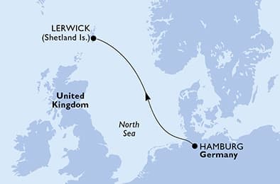 2 nights cruise on MSC Preziosa
from 🇩🇪 Hamburg to 🇬🇧 Lerwick