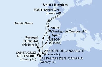 12 nights North European cruise on MSC Virtuosa
from 🇬🇧 Southampton