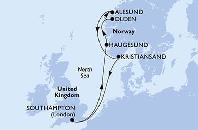 7 nights North European cruise on MSC Virtuosa
from 🇬🇧 Southampton