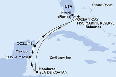 7 nights Caribbean cruise on MSC World America
from 🇺🇸 Miami