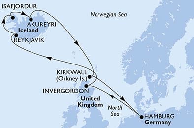 11 nights North European cruise on MSC Preziosa
from 🇩🇪 Hamburg