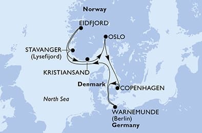 7 nights North European cruise on MSC Magnifica
from 🇩🇪 Rostock (Berlin)