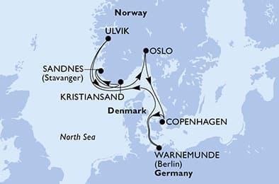 7 nights North European cruise on MSC Magnifica
from 🇩🇪 Rostock (Berlin)