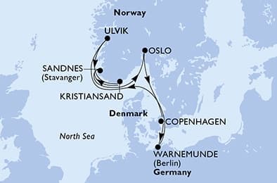 7 nights North European cruise on MSC Magnifica
from ๐ฉ๐ฐ Copenhagen