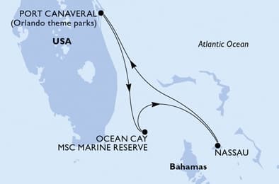 4 nights Caribbean cruise on MSC Seashore
from 🇺🇸 Port Canaveral