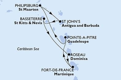 7 nights Caribbean cruise on MSC Seaview
from ๐ฒ๐ถ Fort-de-France