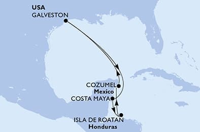 7 nights Caribbean cruise on MSC Seascape
from 🇺🇸 Galveston