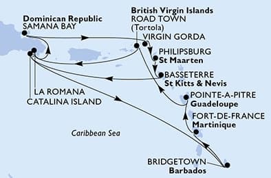 14 nights Caribbean cruise on MSC Opera
from 🇧🇧 Bridgetown