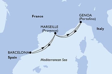4 nights Mediterranean cruise on MSC Magnifica
from 🇪🇸 Barcelona
