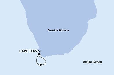 3 nights South African cruise on MSC Armonia
from 🇿🇦 Cape Town