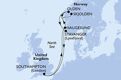 7 nights North European cruise on MSC Meraviglia
from 🇬🇧 Southampton