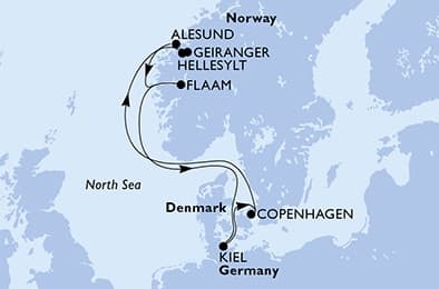 7 nights North European cruise on MSC Euribia
from 🇩🇪 Kiel