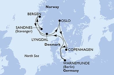 7 nights North European cruise on MSC Magnifica
from 🇩🇪 Rostock (Berlin)