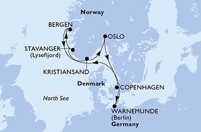 7 nights North European cruise on MSC Magnifica
from 🇩🇰 Copenhagen