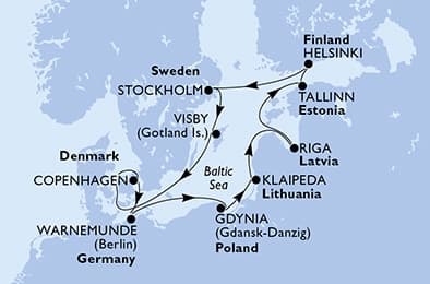 11 nights North European cruise on MSC Magnifica
from 🇩🇰 Copenhagen