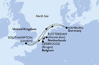 6 nights North European cruise on MSC Preziosa
from 🇬🇧 Southampton