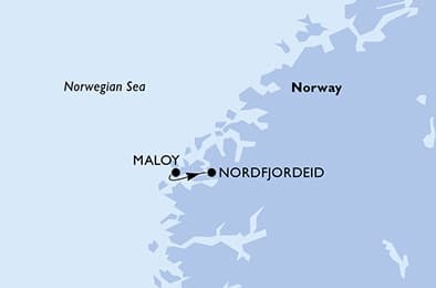 1 night cruise on MSC Preziosa
from 🇳🇴 Maloy to 🇳🇴 Nordfjord