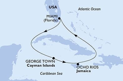 5 nights Caribbean cruise on MSC Poesia
from 🇺🇸 Miami