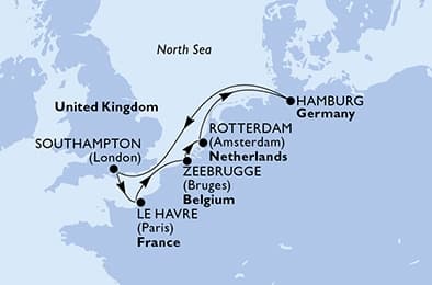 7 nights North European cruise on MSC Preziosa
from 🇬🇧 Southampton