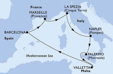 7 nights Mediterranean cruise on MSC Seaview
from 🇮🇹 Naples