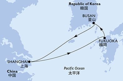 5 nights cruise on MSC Bellissima
from 🇰🇷 Busan