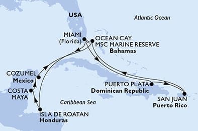 14 nights Caribbean cruise on MSC World America
from 🇺🇸 Miami