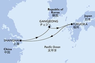 4 nights Asian cruise on MSC Bellissima
from 🇨🇳 Shanghai