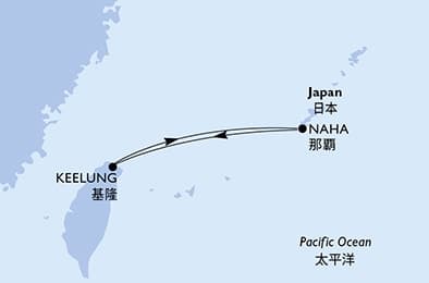 3 nights cruise on MSC Bellissima
from 🇹🇼 Keelung (Chilung)