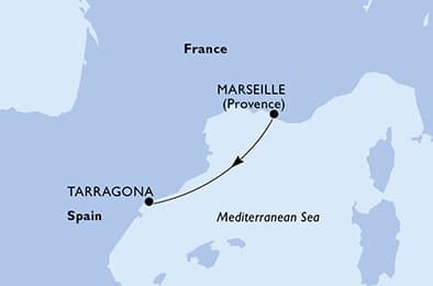 1 night Extraordinary cruise on MSC Meraviglia
from 🇫🇷 Marseille to 🇳🇿 Tauranga