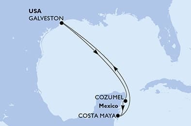 5 nights Caribbean cruise on MSC Seascape
from 🇺🇸 Galveston