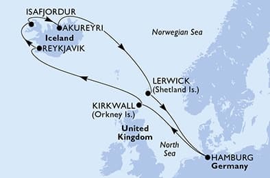 11 nights North European cruise on MSC Preziosa
from 🇩🇪 Hamburg