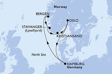 7 nights North European cruise on MSC Preziosa
from 🇩🇪 Hamburg