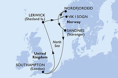 7 nights North European cruise on MSC Meraviglia
from 🇬🇧 Southampton
