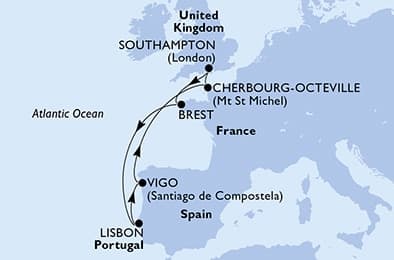7 nights North European cruise on MSC Meraviglia
from 🇬🇧 Southampton