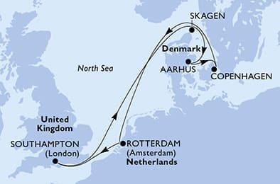 7 nights North European cruise on MSC Meraviglia
from 🇬🇧 Southampton
