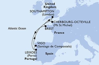 7 nights North European cruise on MSC Meraviglia
from 🇬🇧 Southampton