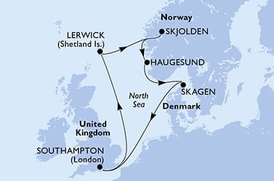 7 nights North European cruise on MSC Meraviglia
from 🇬🇧 Southampton