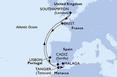 9 nights North European cruise on MSC Meraviglia
from 🇬🇧 Southampton