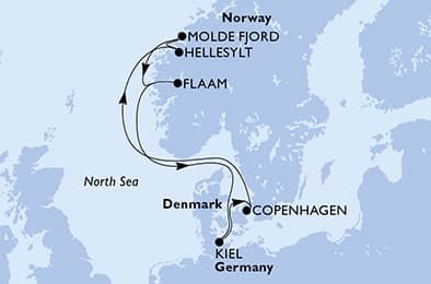 7 nights North European cruise on MSC Euribia
from 🇩🇪 Kiel