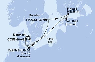 7 nights North European cruise on MSC Splendida
from 🇩🇰 Copenhagen